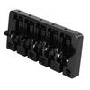 Bass Bridge Flip Top Micro Adjustable 5 String Bass Bridge Replacement for Practice Performance Black