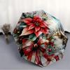 1pc Christmas ornament Automatic Folding Umbrella - Portable Collapsible Design, 8-Rib Iron Frame, Durable Fabric yy251125016