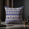 Modern And Stylish Fair Isle Cushion Cover Anti-dustmite Pillowcase Invisible Zipper Silky Short Plush Sofa Cushion Cover