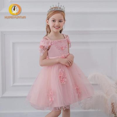 Vestido de princesa para passarela de flores europeu e americano 2025