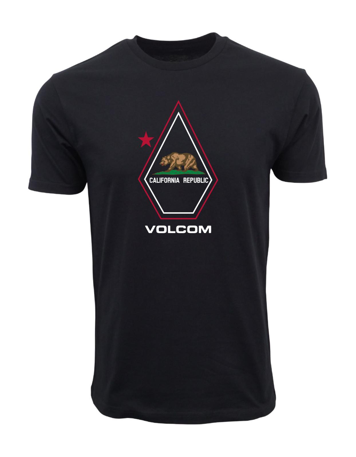 VOLCOM S MENS PREMIUM CALIFORNIA BEAR T SHIRT M