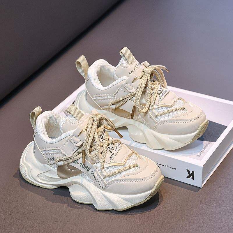 Children's winter shoes soft-soled sports shoes spring and autumn new girls two cotton shoes velvet boys dad girls shoes