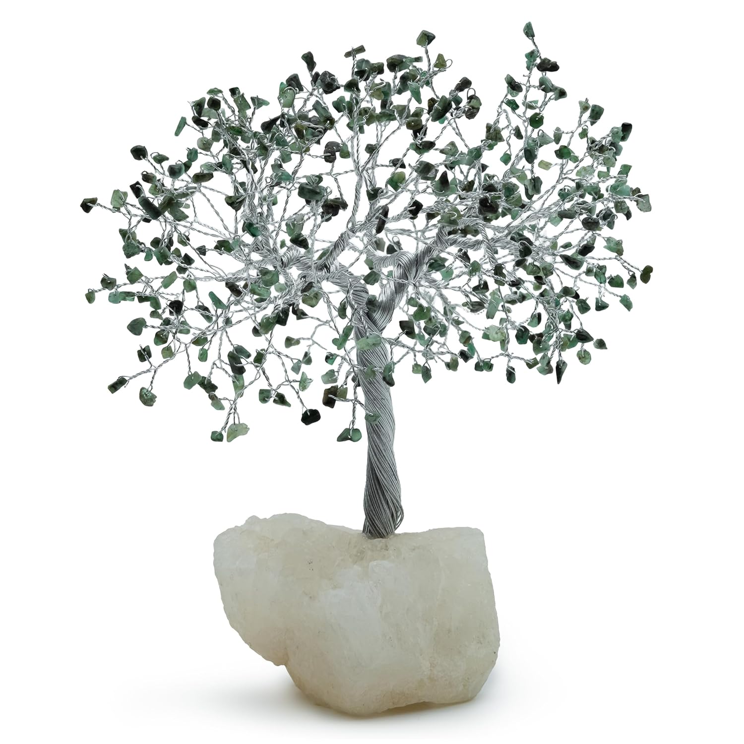 Emerald Crystal Tree, 500 Beads, Handcrafted