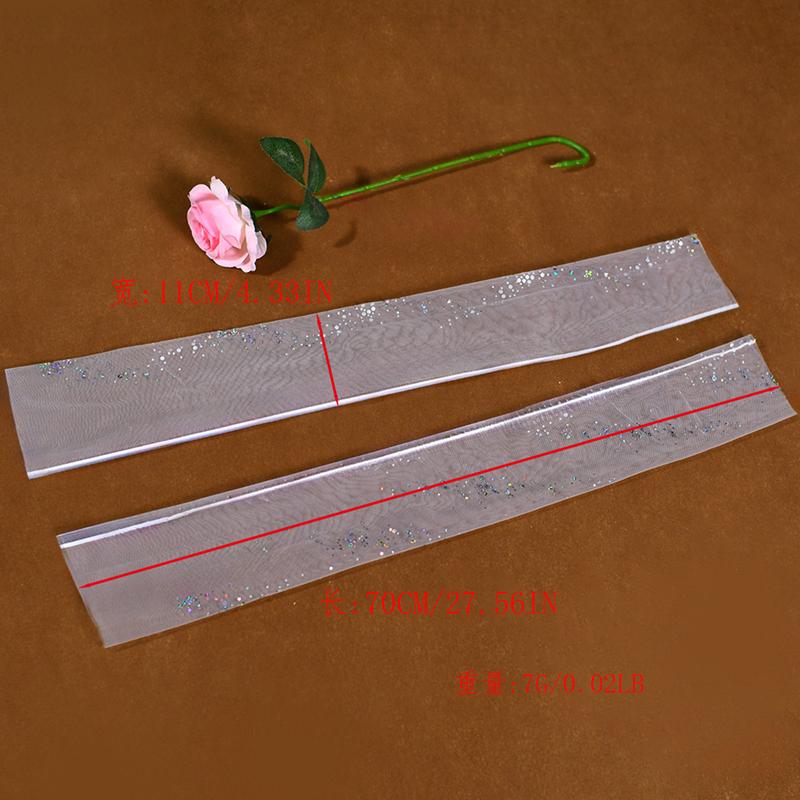 Elegant Colorful Sequins Wedding Dress Decoration Mesh Extended Arm Sleeves Fingerless Long Bridal Gloves Accessories