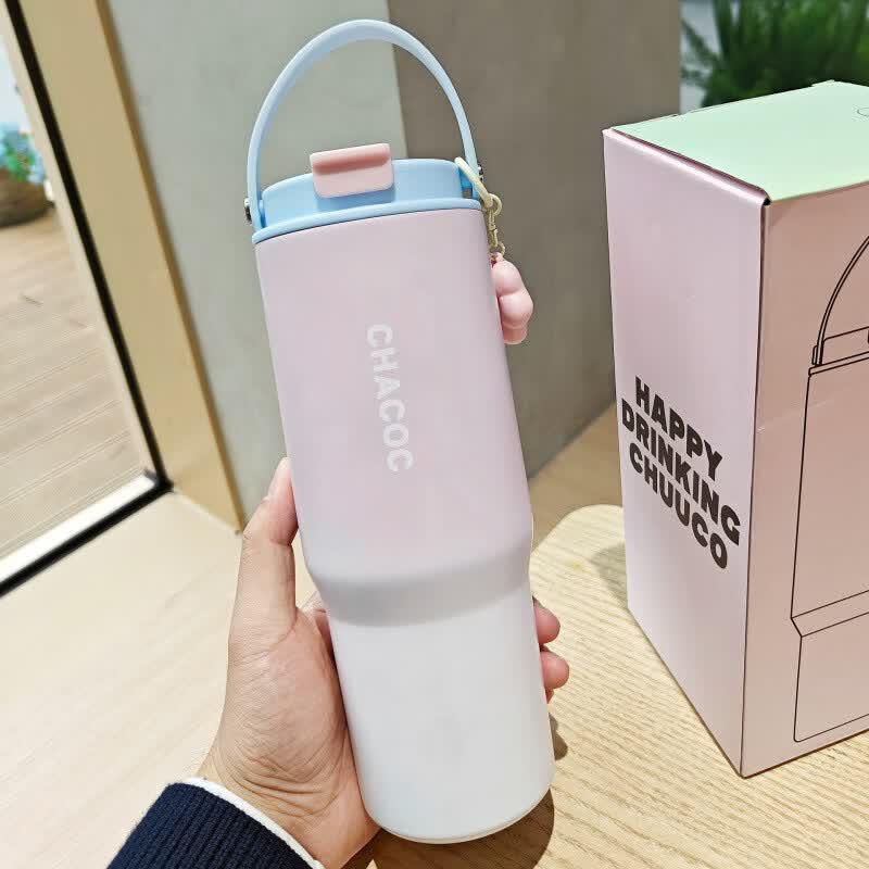 OLOEY Portable Dual-Drink Insulated Coffee Mug