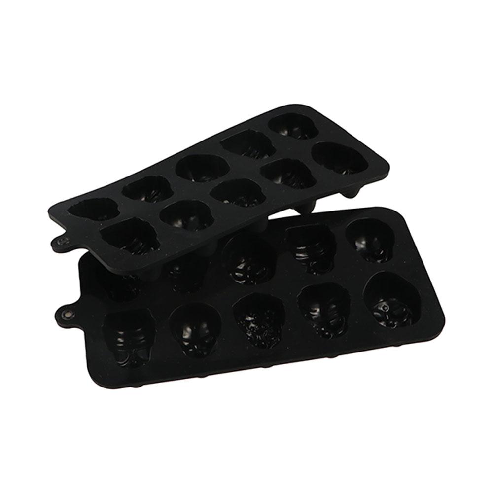 Silicone Skull Baking Cake Mold 10 Grids Chocolate Mold Kitchen Supplies Skull Ice Cube Mold  Jelly