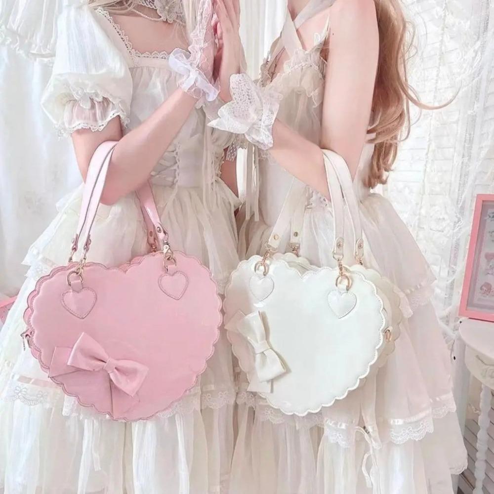 New Love Cookies Bolsos De Mujer Crossbady Shoulder Bag Lolita Bow Bags for Woman Teenage Girls Sac Femme Underarm Bolso
