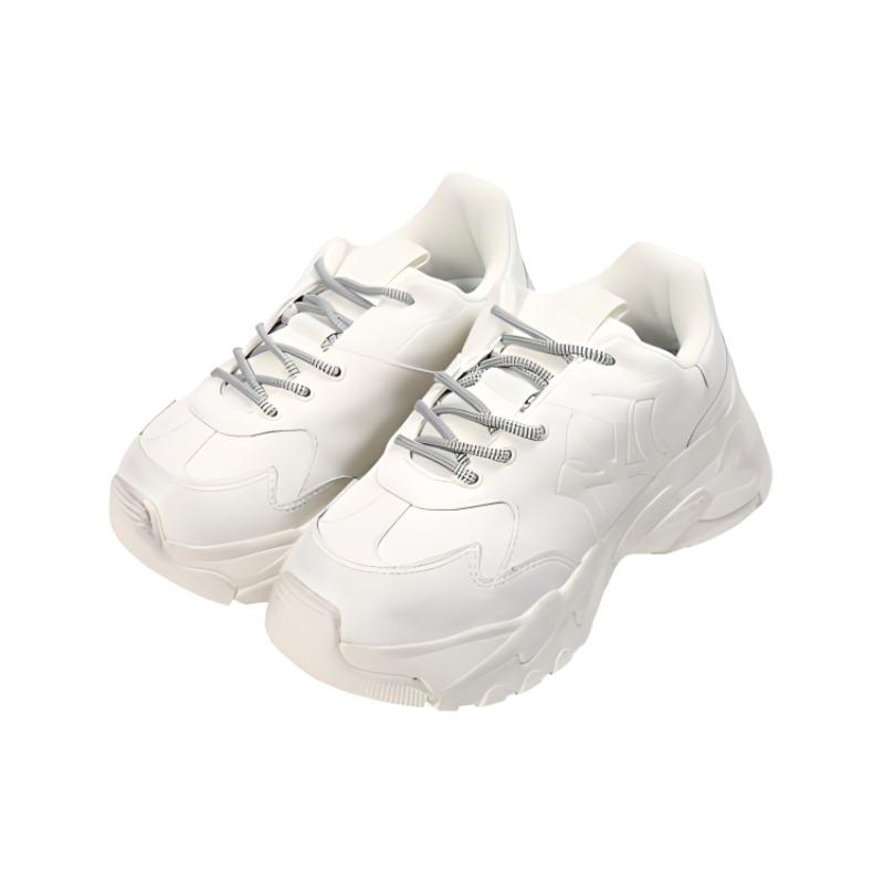 New MLB Big Ball Chunky Sneakers Unisex Low top White 32SHC8011-50I