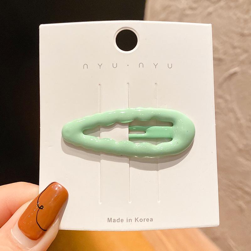 

Красочные овальные заколки-капли для волос для женщин - Стильные аксессуары для боковой челки и волнистых волос