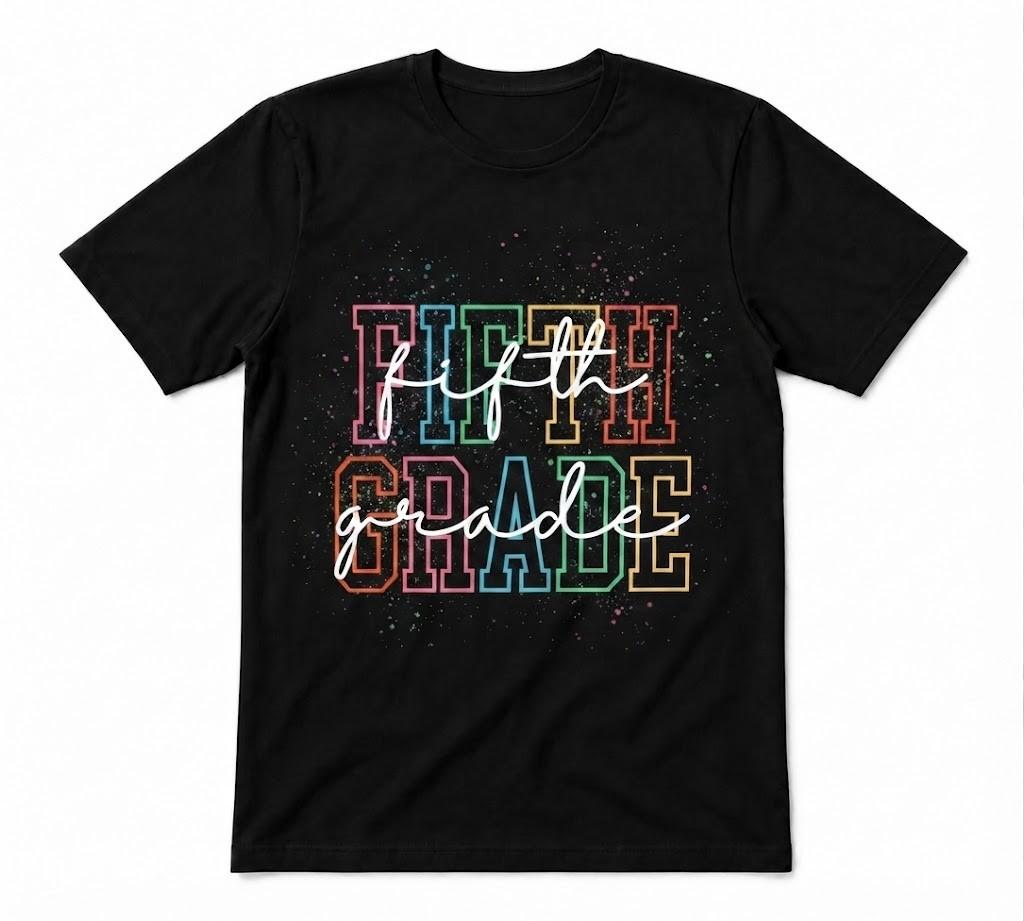 Fifth Grade Teacher 5th Grade Teacher Teaching Tee Black T-shirt