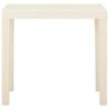 VidaXL Table de jardin Blanc 79x65x72 cm Plastique