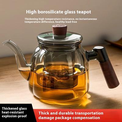 Gianxi Glas Teekanne Typ Teekanne Zum Teezubereiten Haushaltsherd Hochtemperatur-beständige Glas Teekanne Teekocher