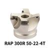 RAP 300R 50-22-4T 400R 63-22-4T 400R 80-27-5T 75 Grad Positiver Kopf 25,4 50mm APMT1135/APMT1604 CNC Fräser Planfräser