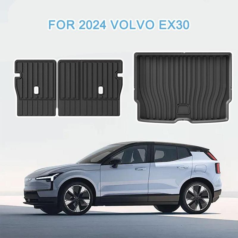 

Для Volvo EX30 2024 года выпуска коврики для пола автомобиля грязеотталкивающий коврик на спинку сиденья нескользящий коврик в багажник водонепроницаемые аксессуары для интерьера