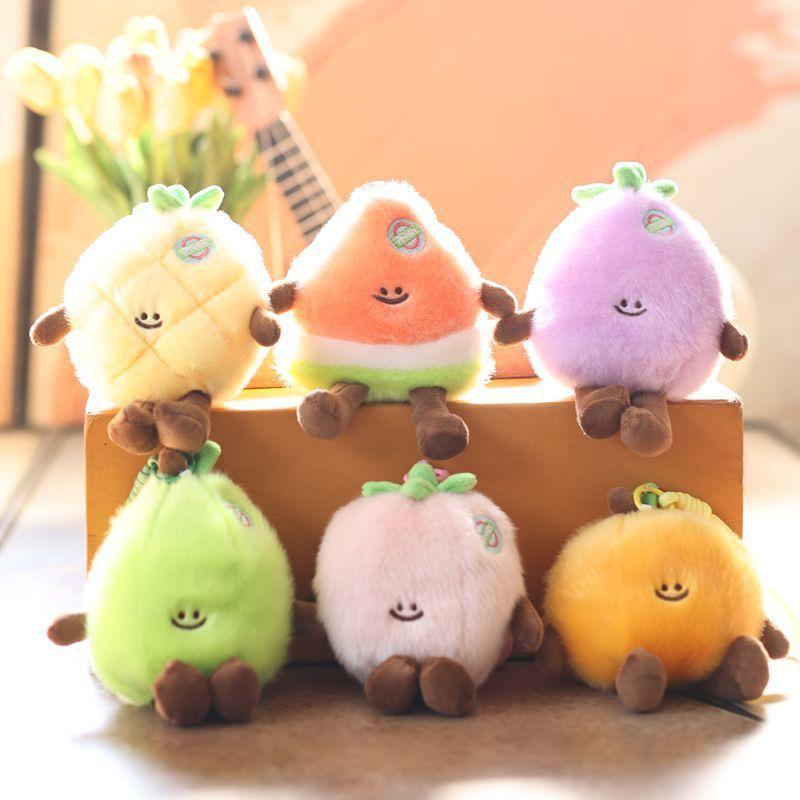 Fruit Plush Keychain With Pp Cotton Filling For Kids And Adults