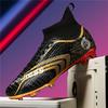 Chaussures de football à semelle plaquée or pour la Coupe du Monde, étudiants masculins, adultes, jeu sur gazon, chaussures d'entraînement à crampons pour femmes, taille 3.