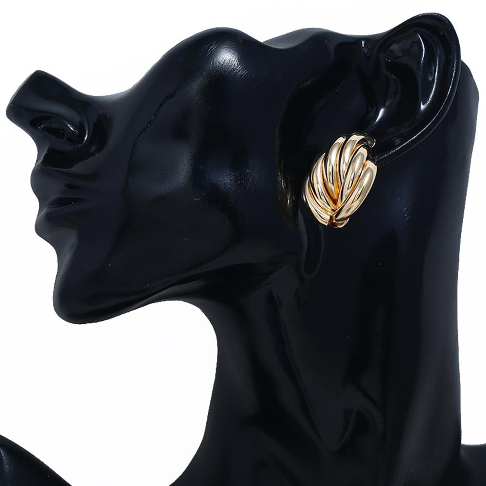 1 Pair Women Retro Chic Geometric Irregular Earrings