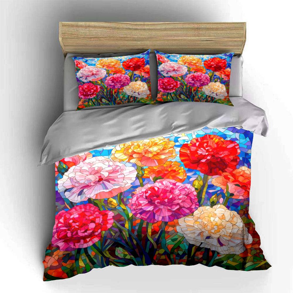Floral Art Set – Home Decor Multiple Sizes Kid'S And Adults' Bedroom Exquisite 3Pc Bedding Set, Gift