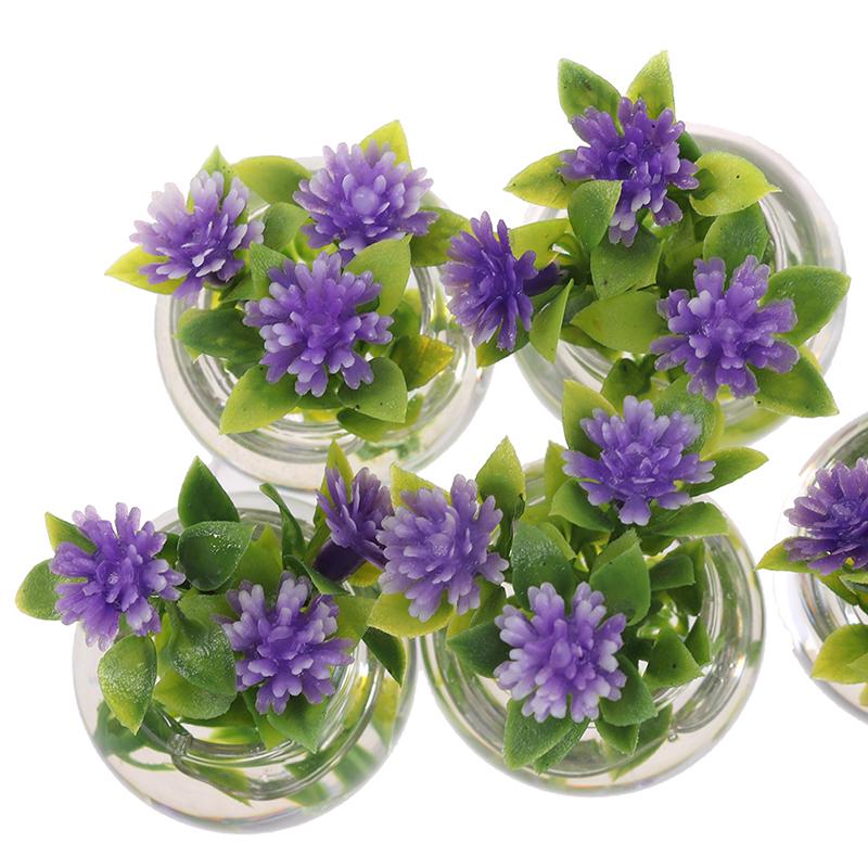 1/12 Dollhouse Miniature Green Potted For Home Decor Simulation Potted Plants