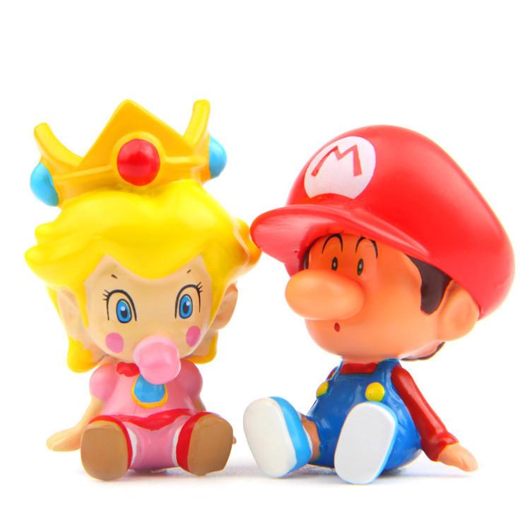 Mario Peach Princess Cartoon Character Model Ornaments For Props Landscape