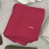 Wool Knitted Scarf Korean Version Versatile Solid Color Simple Woolen Warm Couple Thickened Scarf