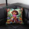 Anime Cute DDora The EExplorer Pillow Case Fashion Square Pillowcase Bedroom Sofa Room Ins Decoration Leisure