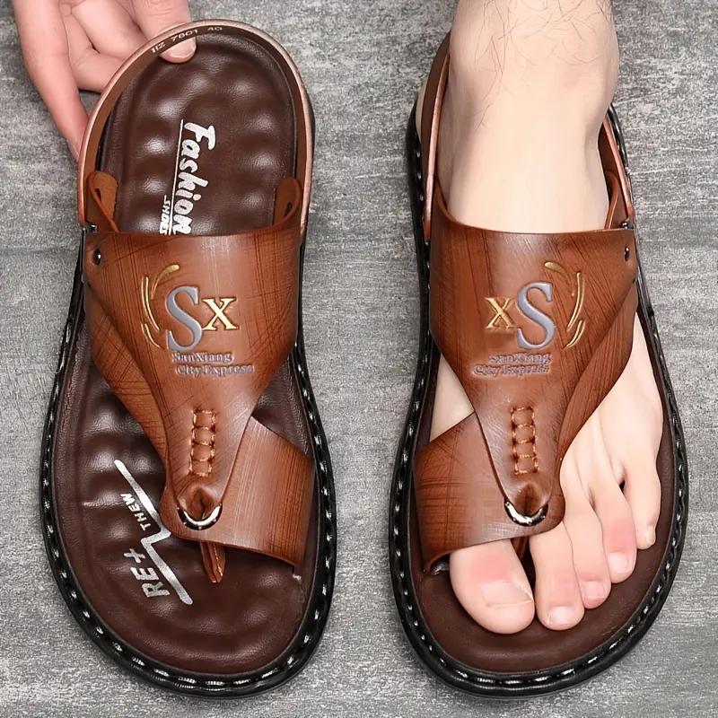 Ramadan Men's Trendy Outdoor Flip Flops, Casual Sandals With Assorted Colors