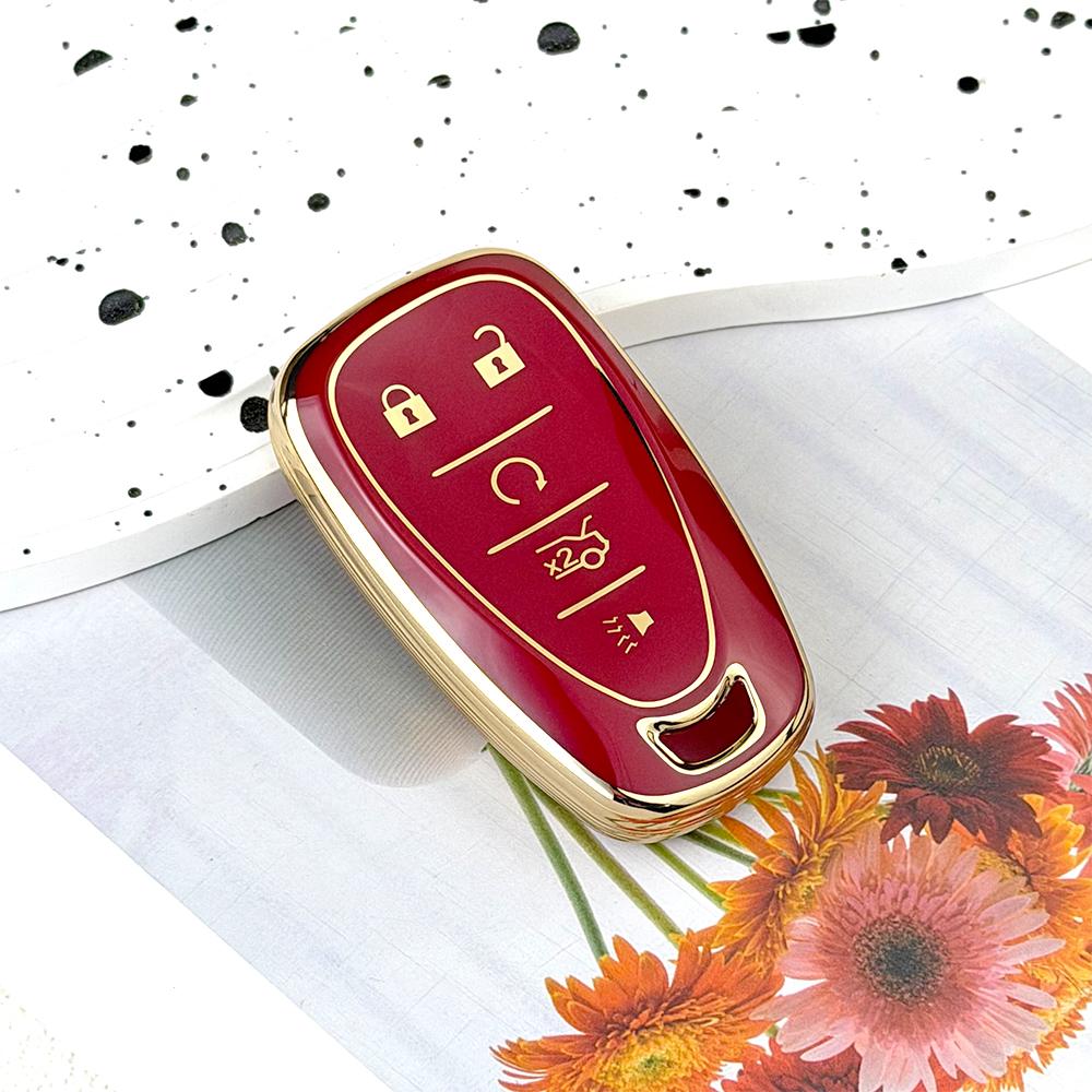 TPU Car Key Fob Cover Case for Chevrolet 2017-2019 Chevy Malibu Camaro Cruze Traverse Sonic Volt Bolt Equinox Spark Blazer Onix