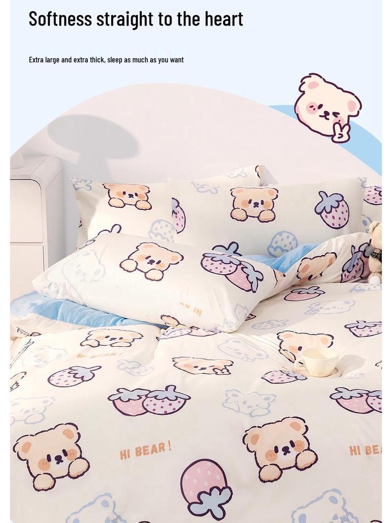 Extra Large Thick Disposable Hotel Bedding Set: Duvet Cover, Pillowcase, Bath Towel & Dirt-Isolating Bed Sheet.