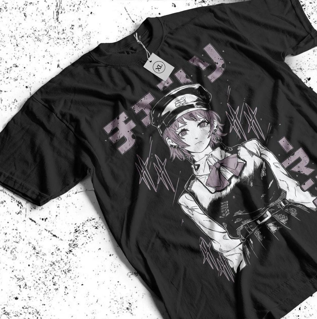 Makima Chainsaw Man T-Shirt Horror Anime Otaku Denji Gift fami Shirt All Size