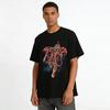 Vintage Armored Knight Print Casual T-Shirt Trendy Streetwear Top Pure cotton T-shirt