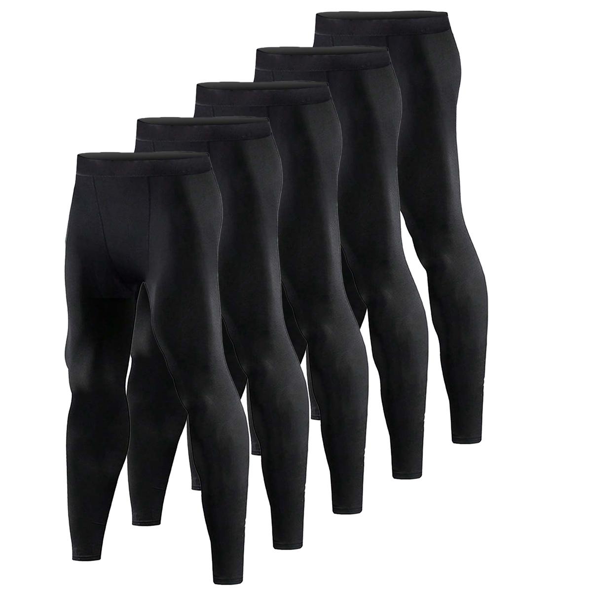 

5, 4, 3, 2 или 1 упаковка мужских компрессионных брюк, колготок, леггинсов, спортивного нижнего слоя для бега, занятий спортом, тренировок, активного отдыха XXL