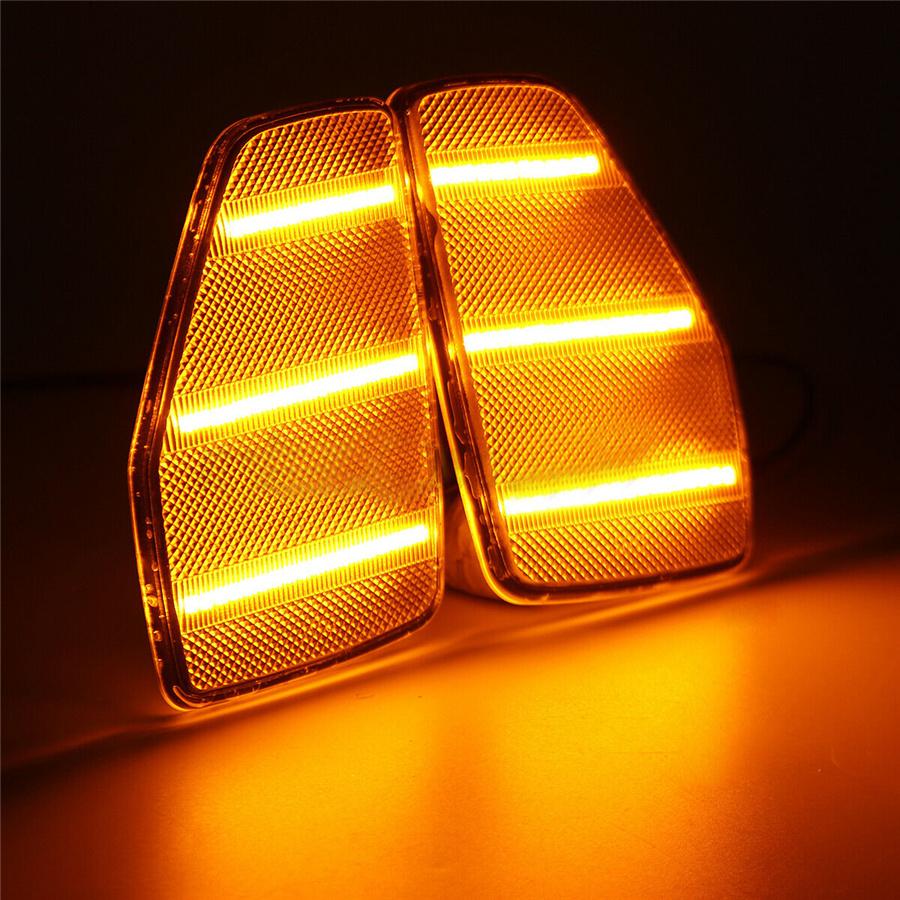 PAIR Side Marker Corner Parking Lights For Hummer H3 Alpha/X/Championship 06-10