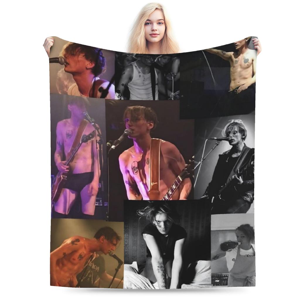 Jamie Campbell Bower Throw Blanket for Couch Soft Fuzzy Plush Blanket 50x60 Inches Multiple Sizes Bedspread for All Seasons