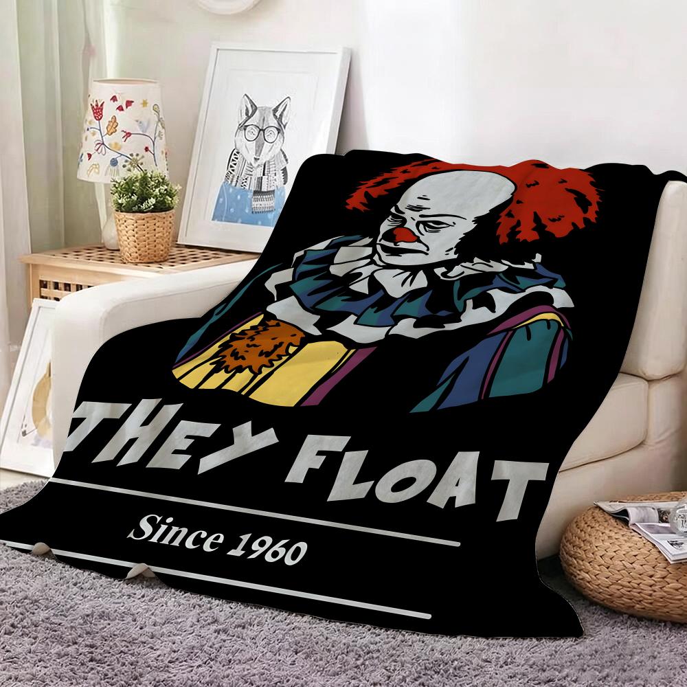 Movie I-It Chapter One Throw Soft Warm Flannel Throw Blanket, Multi-use for Sofa Bed Office Nap