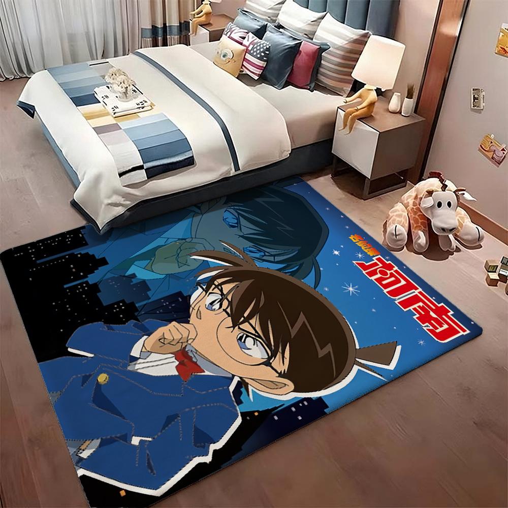 Detective Conan Night Mystery Printed Rug Soft Nonslip Carpet For Gaming Room Computer Chair Home Decor Great Holiday Gift
