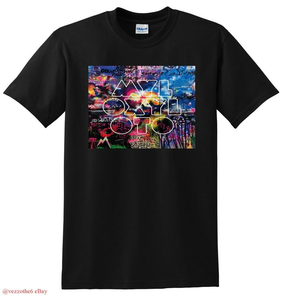 COLDPLAY T SHIRT mylo xyloto vinyl cd cover  S-5XL Unisex T-Shirt S