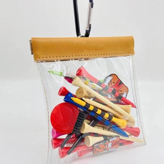 Torba na podkładki do golfa Przezroczysta Widoczna Duża Pojemność Wodoodporna Saszetka na podkładki do golfa Organizer