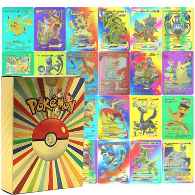 55Pcs Pokemon Cards VSTAR GX EX VMAX MEGA TAG TEAM Energy Trainer Charizard Pikachu Rare Collection Battle Card A38