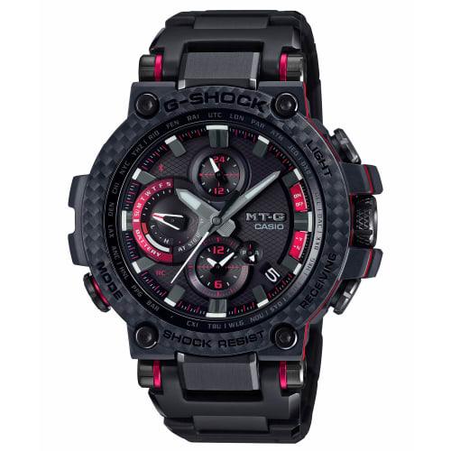 

Casio G-Shock MT-G Bluetooth Радіокерований Сонячний Годинник з Безелем з Вуглецевого Волокна, MTG-B1000XBD-1AJF, Чоловічий Чорний