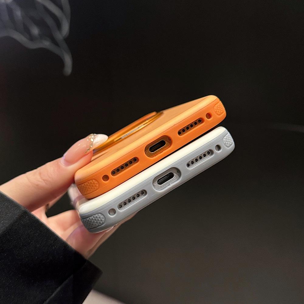 Magnetic Rotating Bracket Case for Apple iPhone 17 Pro Max - Skin-feel, Color Block Design, Advanced Protection