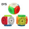 Time Machine Speed Cube UV Tisk Bez nálepek Číslovaná kostka Trénink koncentrace Přenosná Děti Dospělí Začátečníci Vzdělávací Puzzle Kostka Hračka