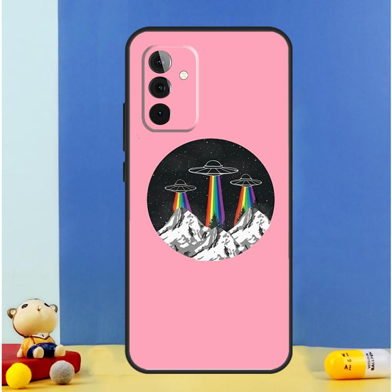 Aesthetics Cartoon Alien Space Case For Samsung Galaxy A16 A36 A56 A06 A54 A34 A14 A13 A53 A12 A22 A32 A52 A35 A17 A15 A55