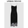 UR 2025 Autumn Women's Patchwork Lace Cami Dress