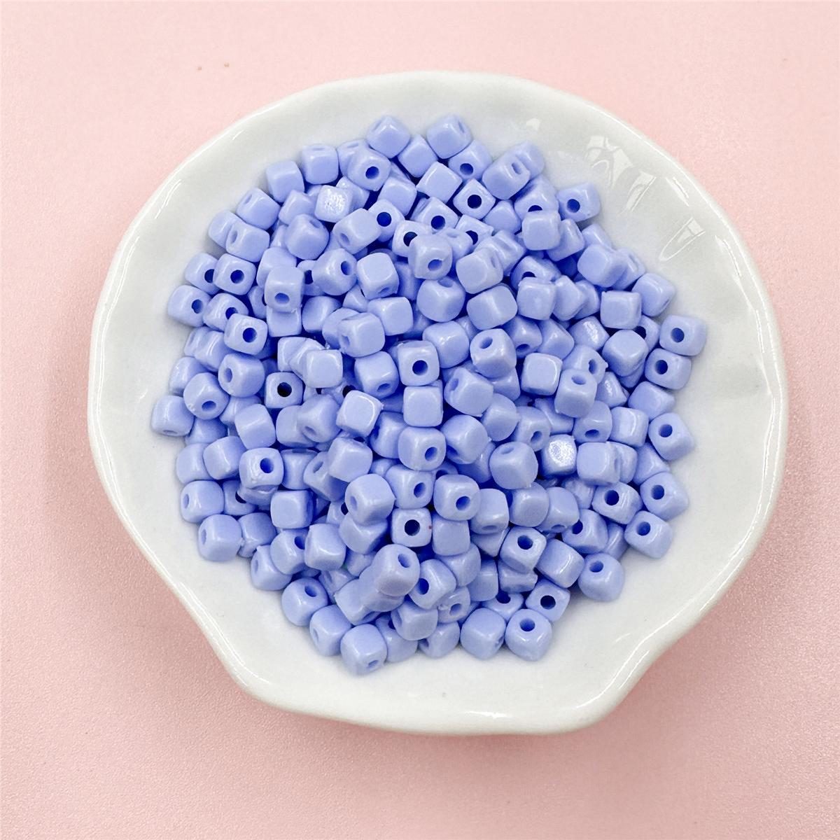 

Hanmade 200 шт. 4 мм свободные бусины квадратные аксессуары для бисера акриловые DIY ювелирные аксессуары мода для браслета ожерелья ручной работы about 4mm