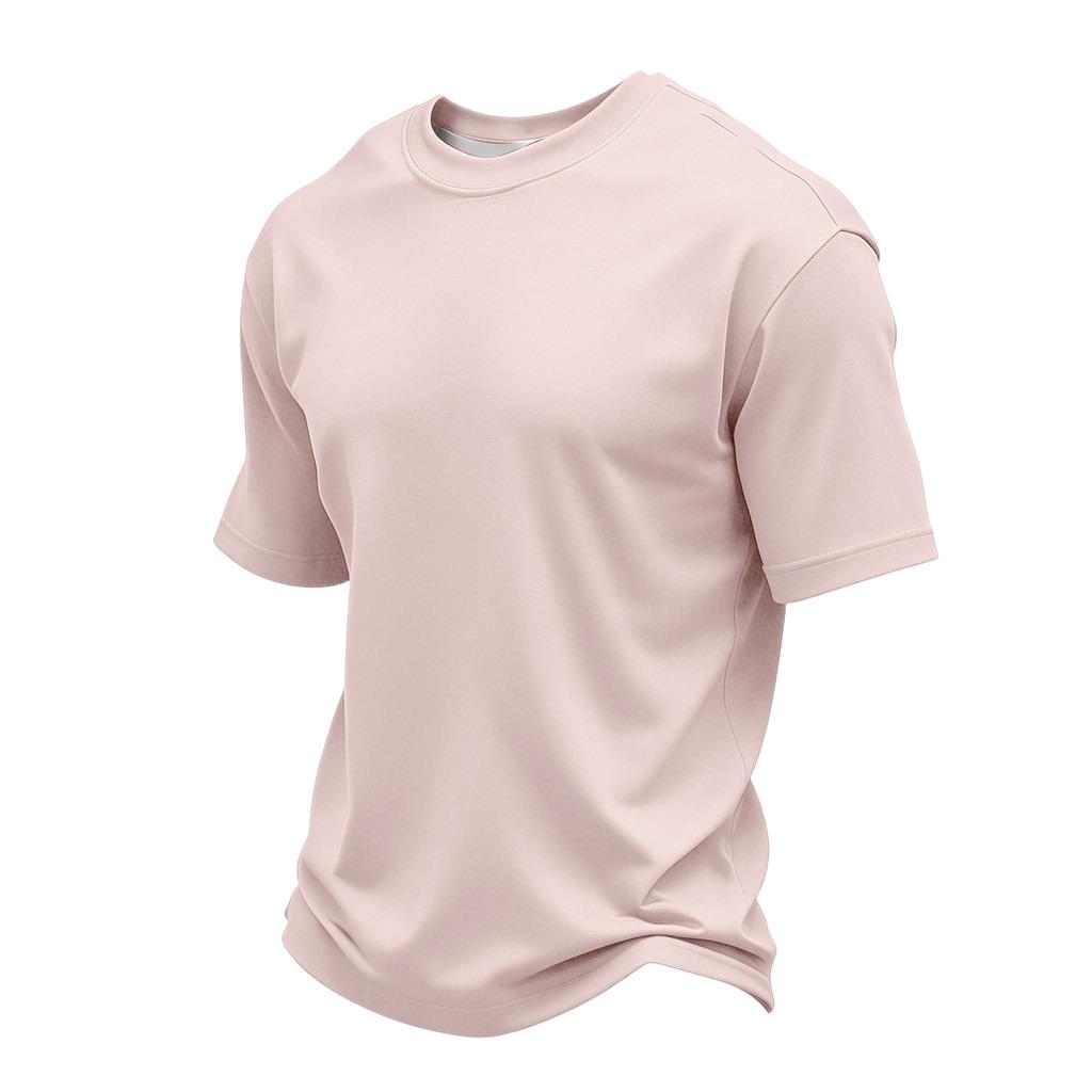 Men's Casual Round Neck Lightweight Breathable Short-Sleeve Top