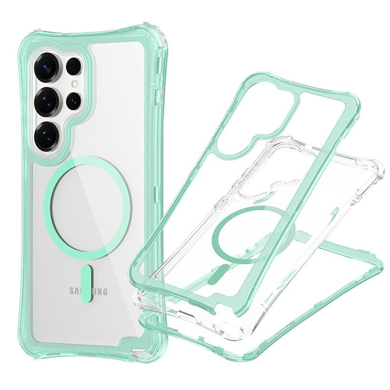 New for Samsung S25 ULTRA Magnetic Transparent 3-in-1 Phone Case
