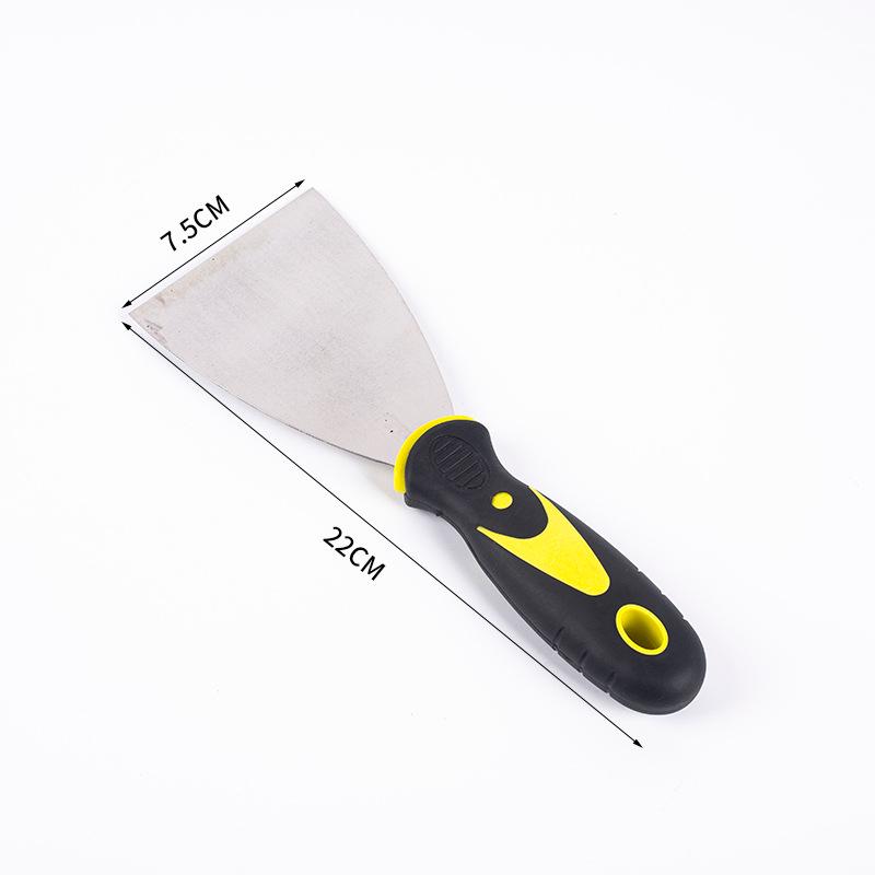 Two-Color Stainless Steel Putty Scraper: Thickened Decorative Shovel and Cleaning Tool