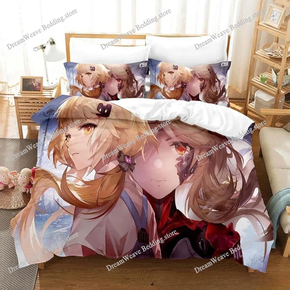 3D Printing Game Tower Of Fantasy Anime Bedding Set Single Twin Full Queen King Size Bed Set Adult Boys Bedroom Duvetcover Sets9
