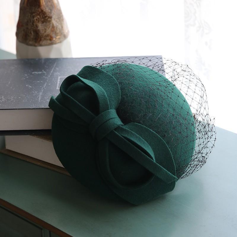 Autumn Winter New Wool Beret For Women British Style Fashion Small Top Hat French Casual Versatile Painter Designer Pillbox Hat